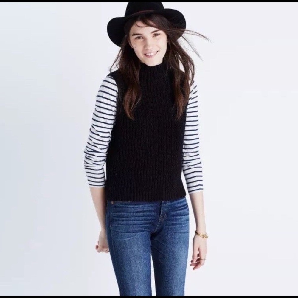 Madewell Veranda Sweater Tank Top Blouse